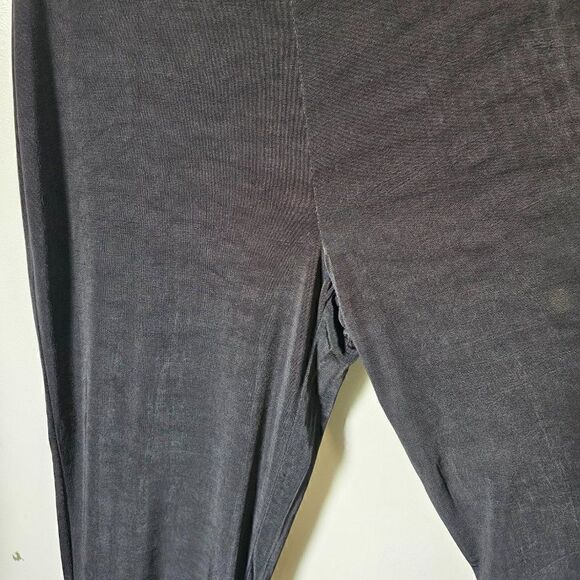EUC VINTAGE LINDEN HILL BLACK SLINKY SOFT STRAIGHT PANTS SIZE M - Picture 9 of 16